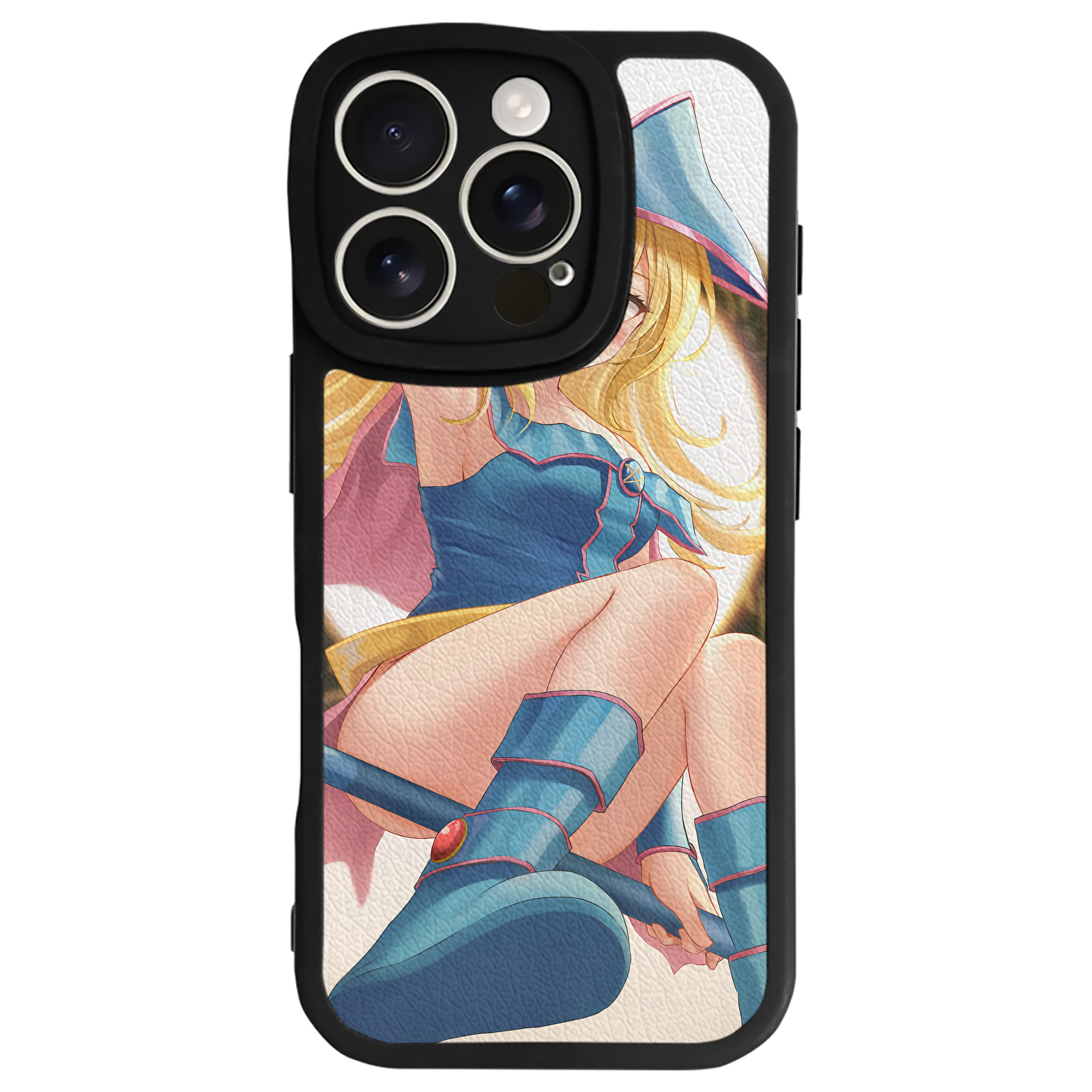 （画像用） 遊☆戯☆王 Yu-Gi-Oh! 【iPhone 16シリーズ対応】シリコンスマホケース（レザー調） 材質：シリコン
